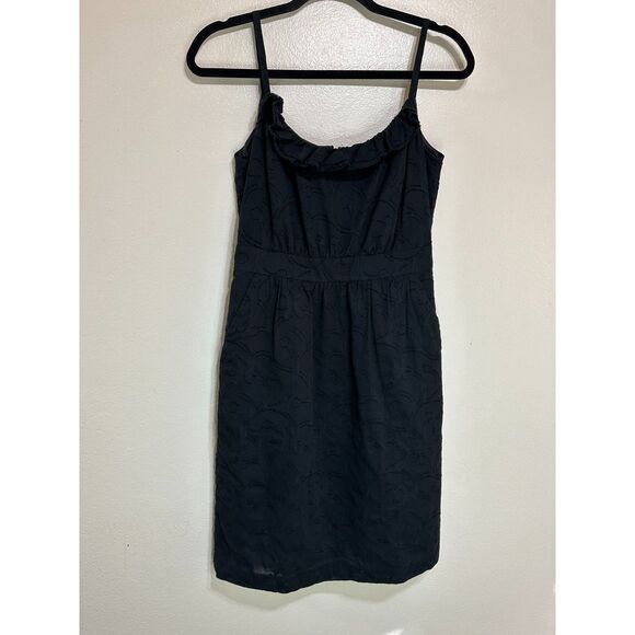 Halogen Women's Textured Little Black Dress Size 2 Pockets Fully Lined - Picture 1 of 5
